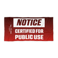 Beach Towel - Certified for Public Use