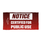 Beach Towel - Certified for Public Use