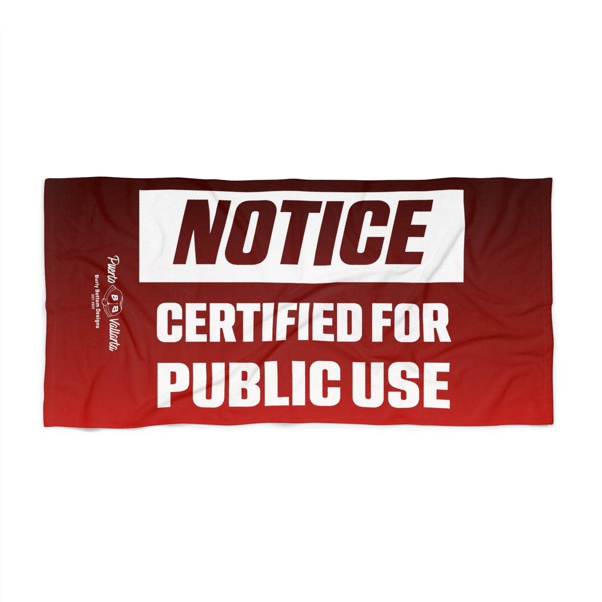 Beach Towel - Certified for Public Use