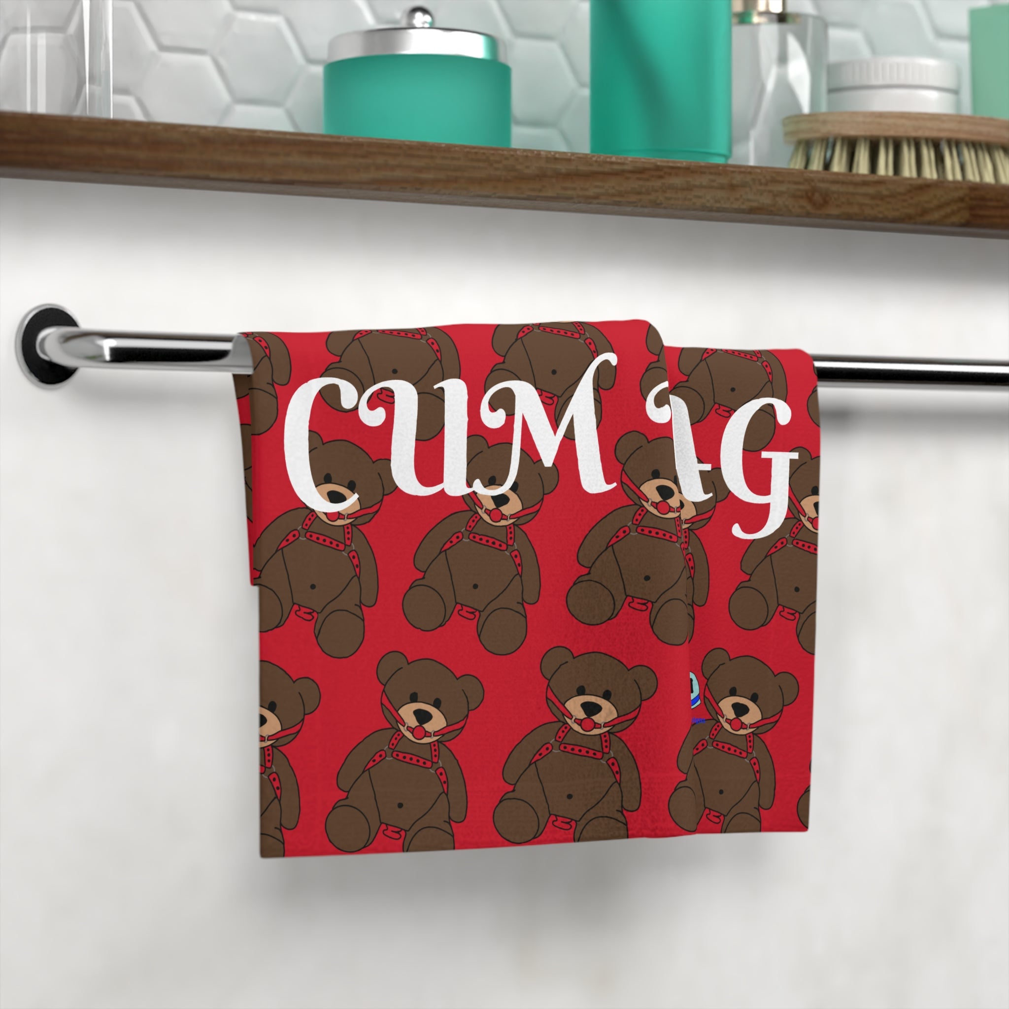 Cum Rag - Gagged Teddy Bear (Butt Plug)