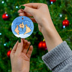 Ceramic Ornament - Bearded Kiss