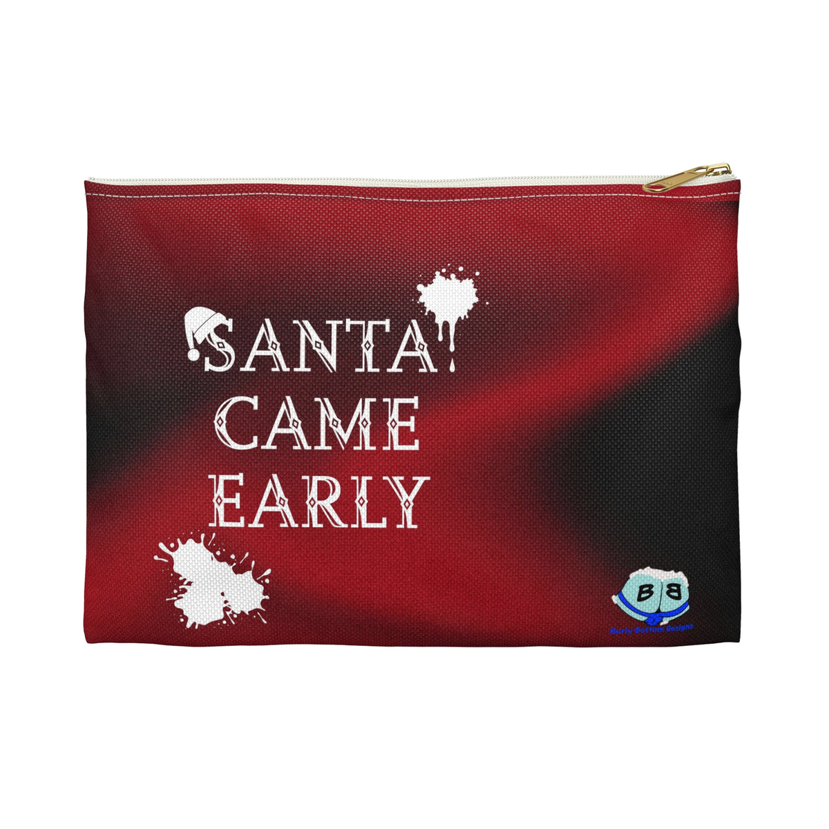 Zipper Gear Pouch - Santa Came Early