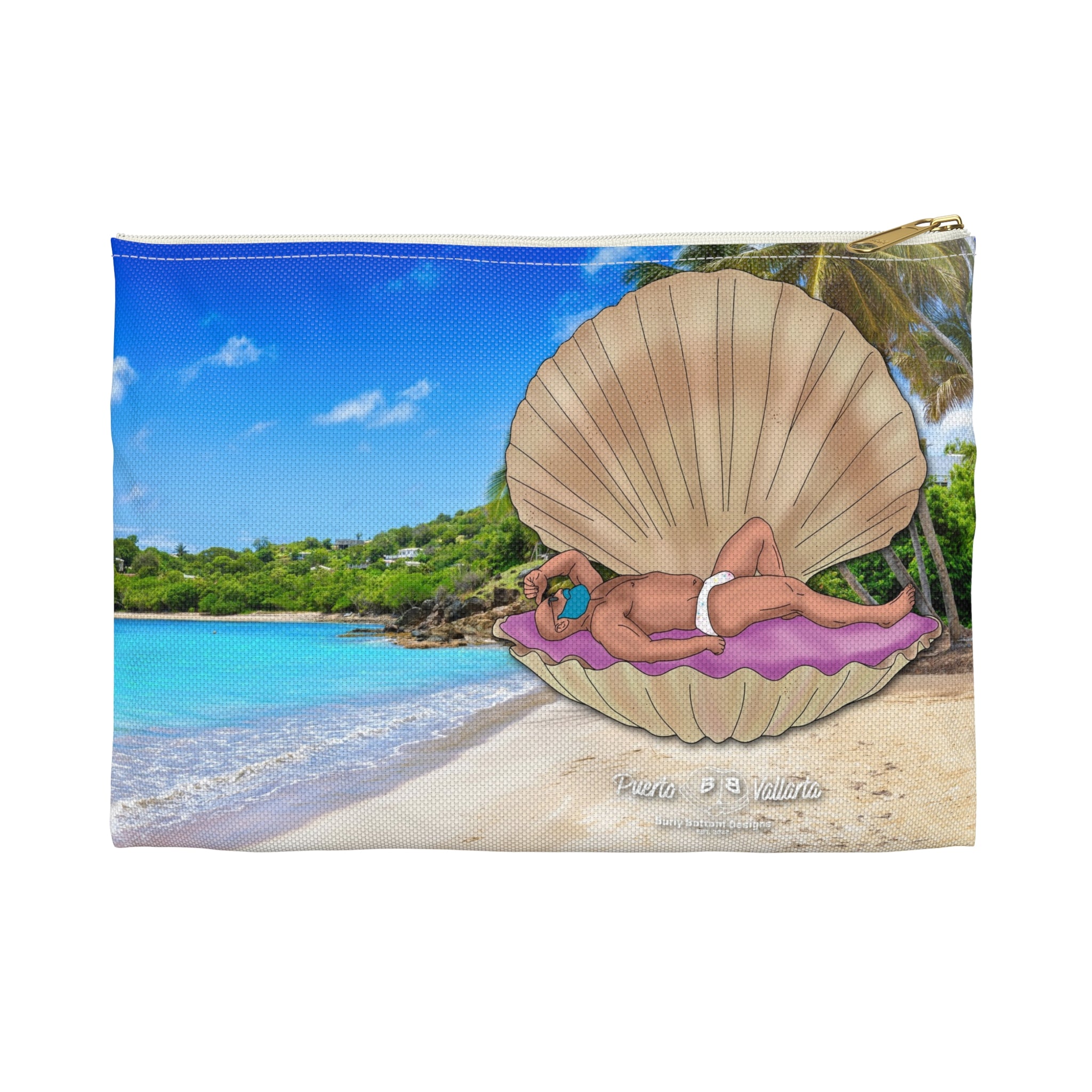 Zipper Gear Pouch - Clam Bake