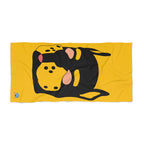 Beach Towel - Pup Mask (Yellow)