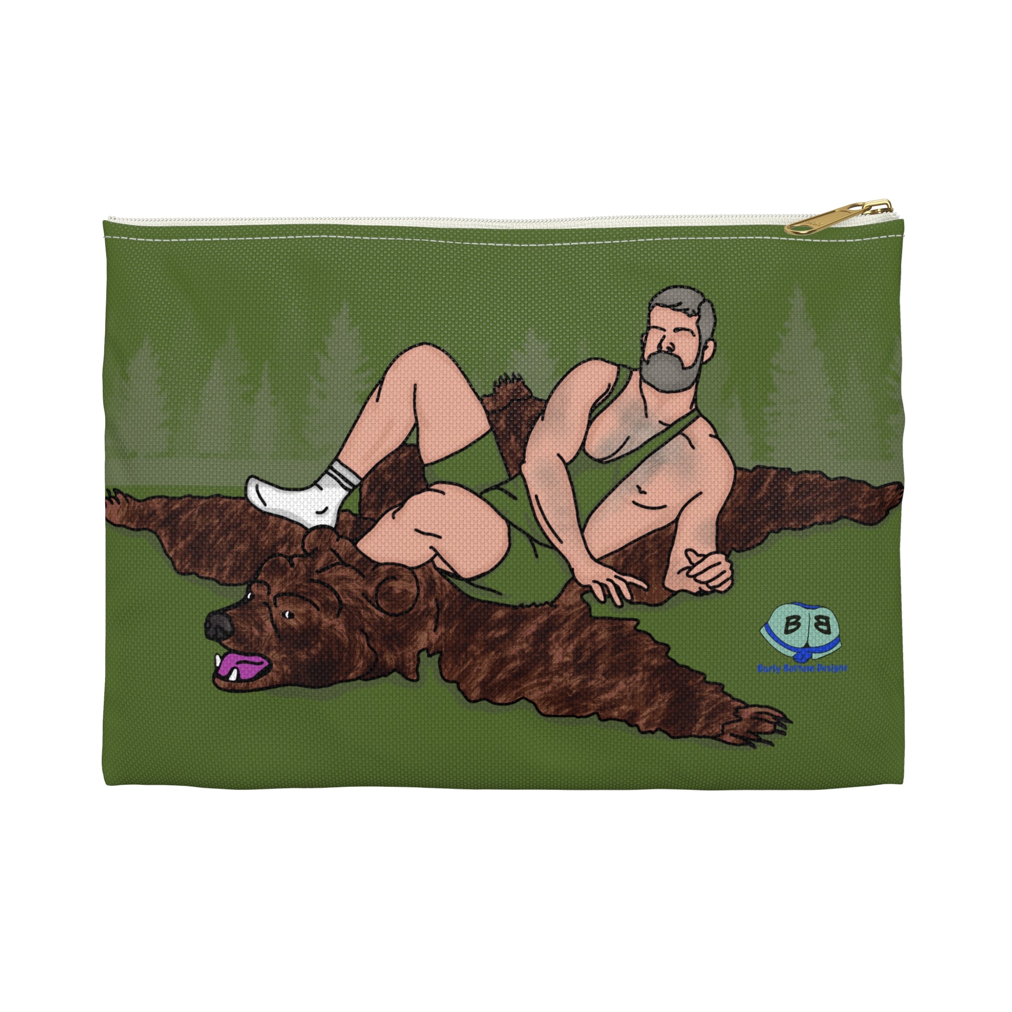 Zipper Gear Pouch - Bear Skin