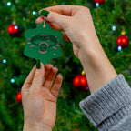 Ceramic Ornament - Spiked Collar (Green)