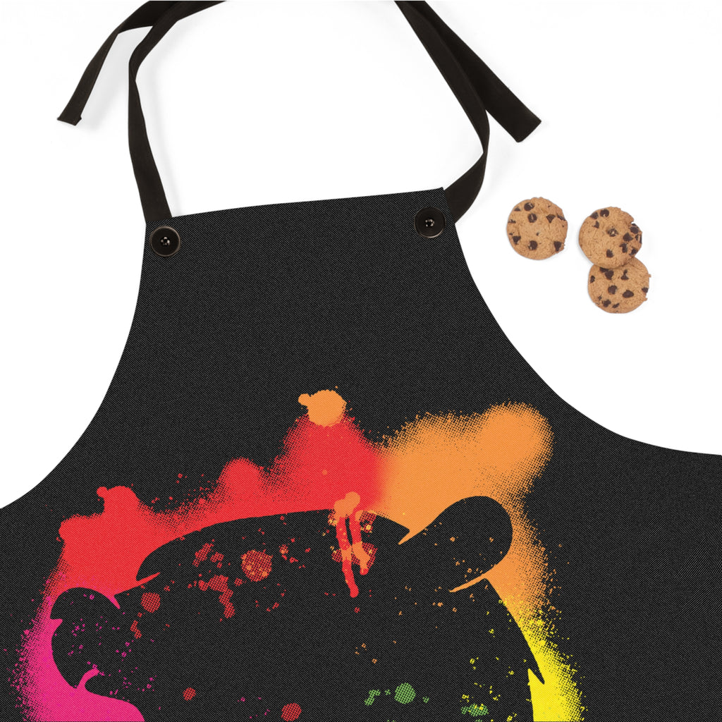 Apron - Bear Paint Rainbow