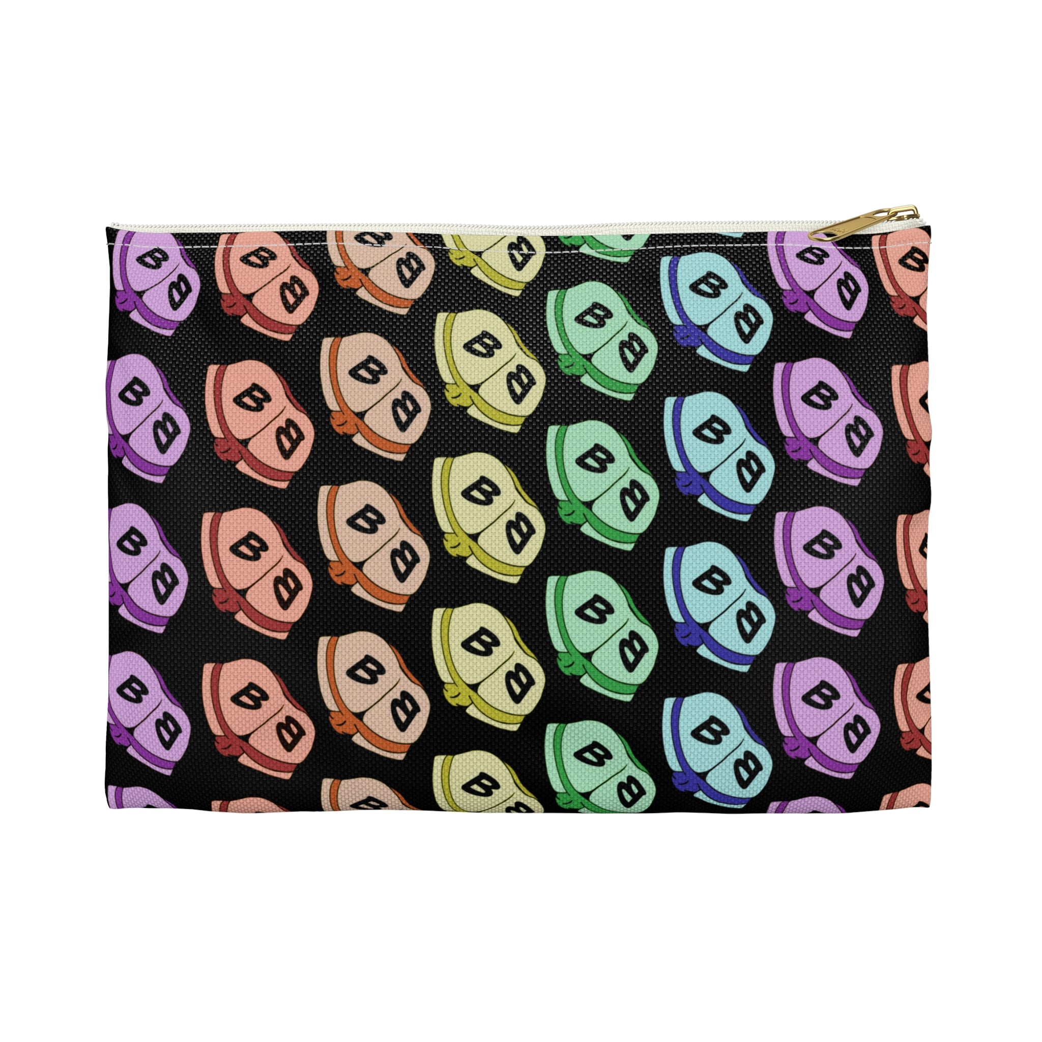 Zipper Gear Pouch - Little Rainbow Butts