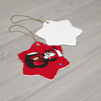 Ceramic Ornament - Lick -- Pup Mask
