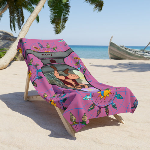 Beach Towel - Zodiac Butt Plug: Aries