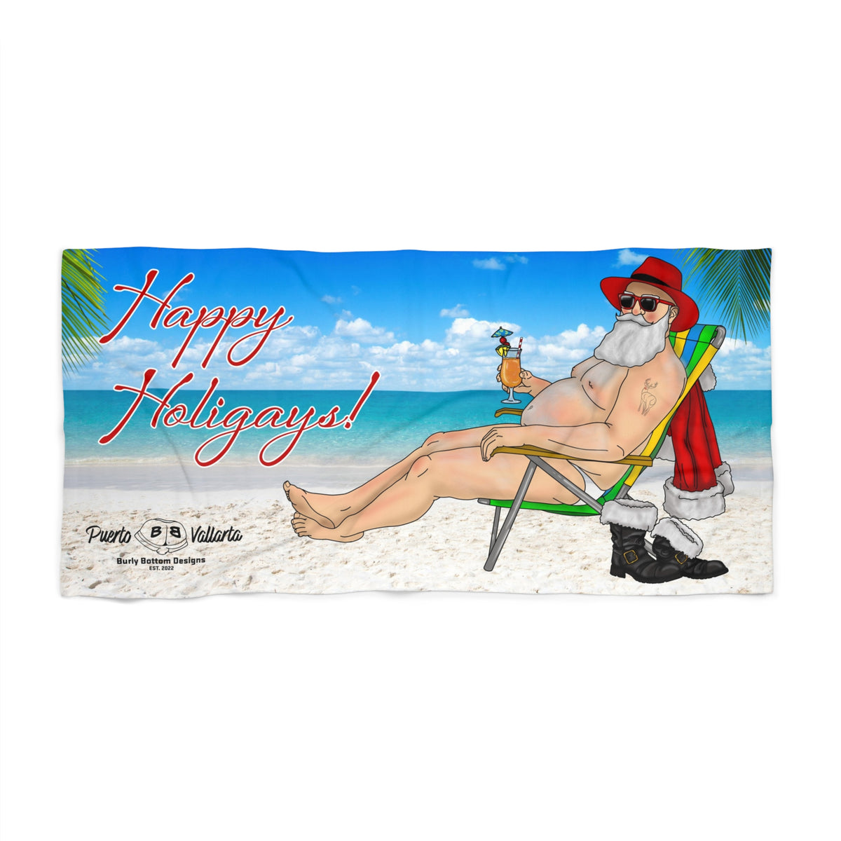 Beach Towel - Ho Ho Holiday