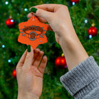 Ceramic Ornament - Spiked Collar (Orange)