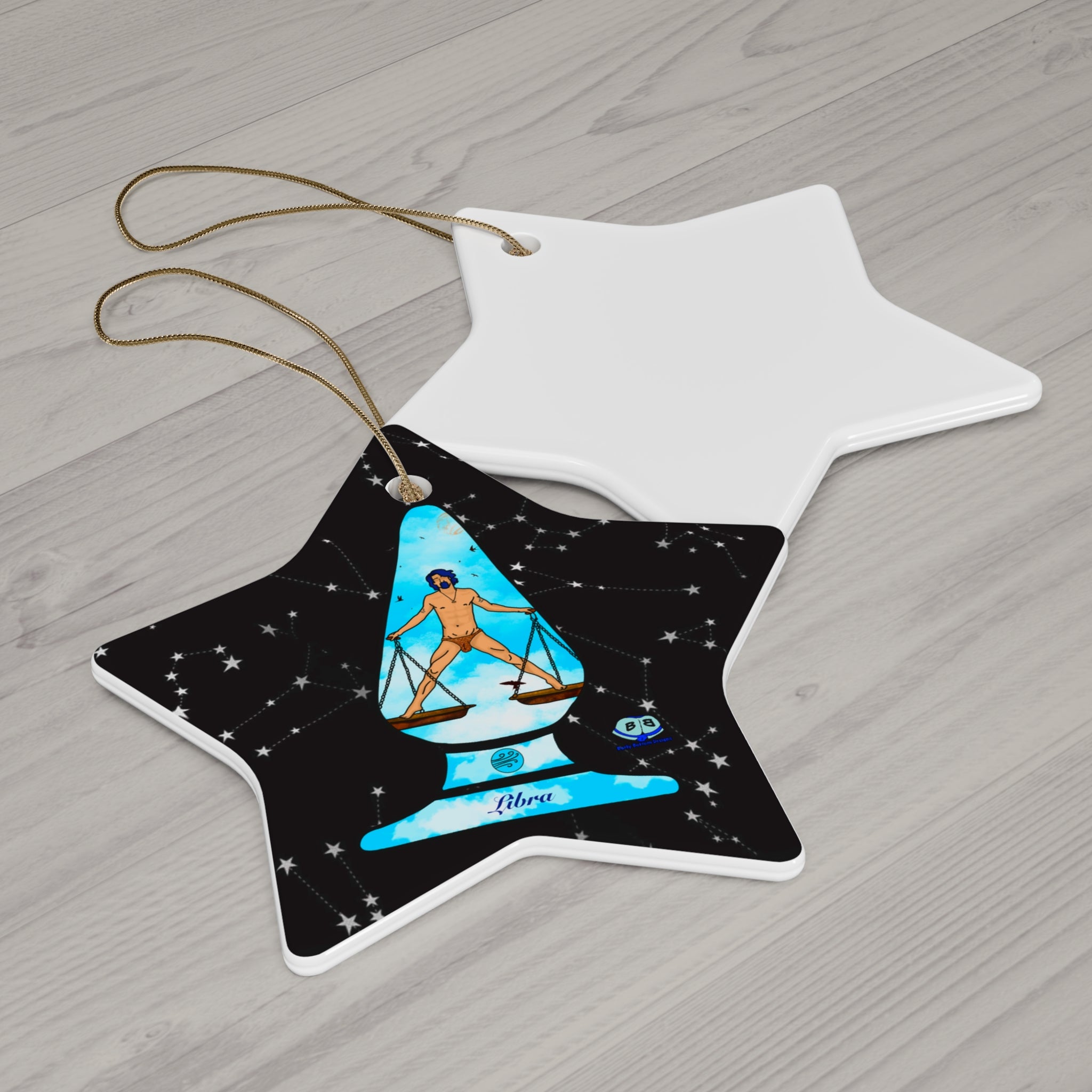 Ceramic Ornament - Zodiac Butt Plug: Libra