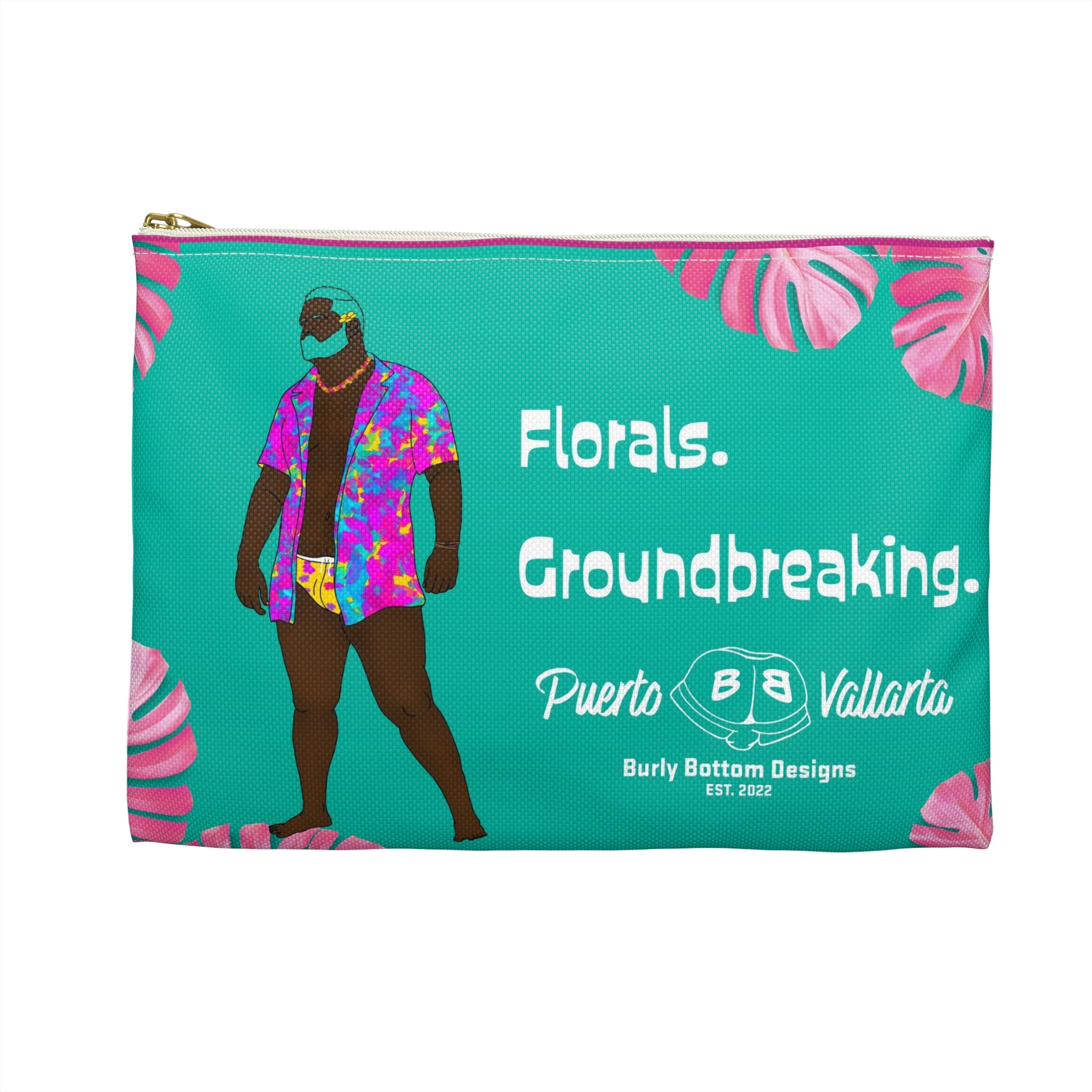 Zipper Gear Pouch - Florals for Spring