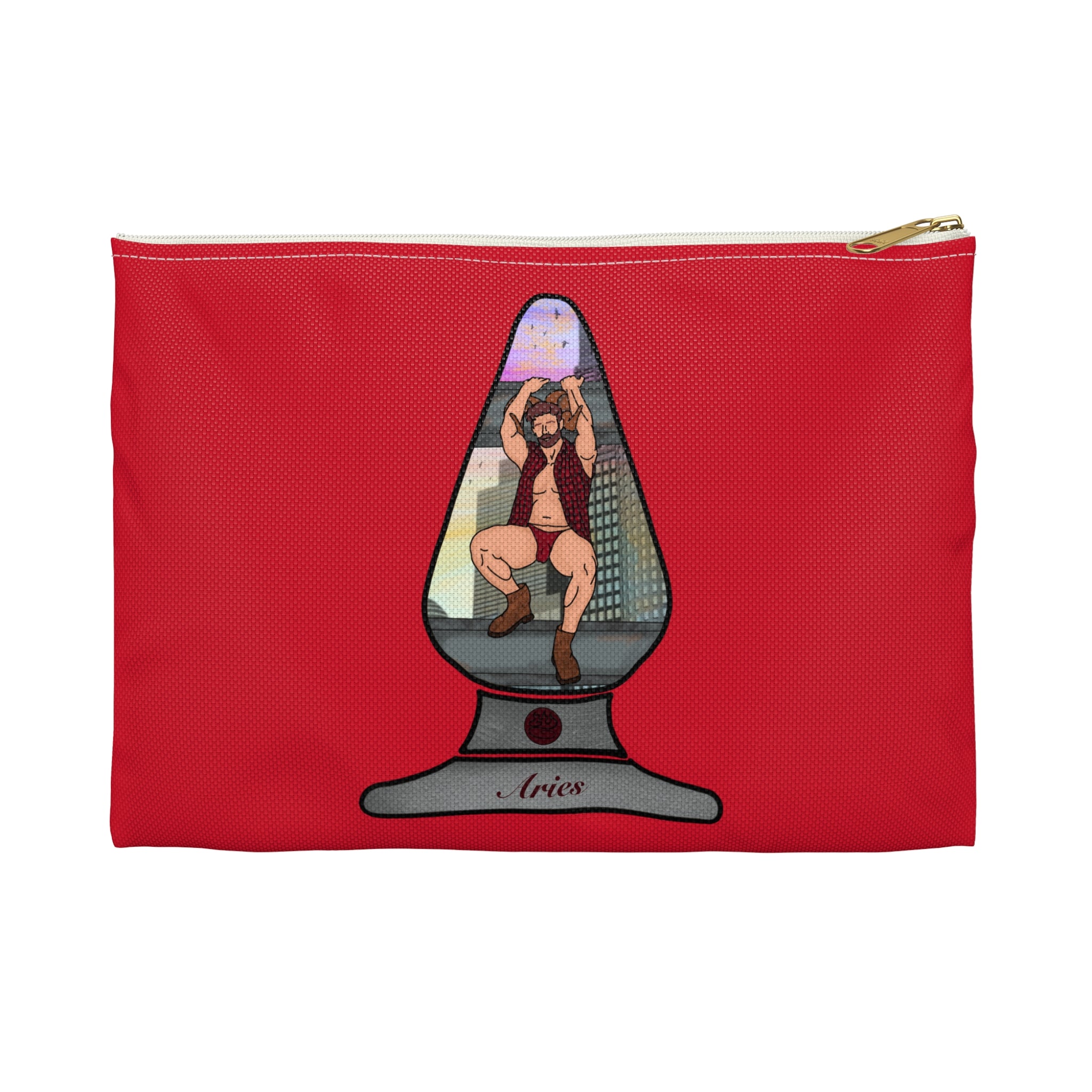 Zipper Gear Pouch - Zodiac Butt Plug: Aries