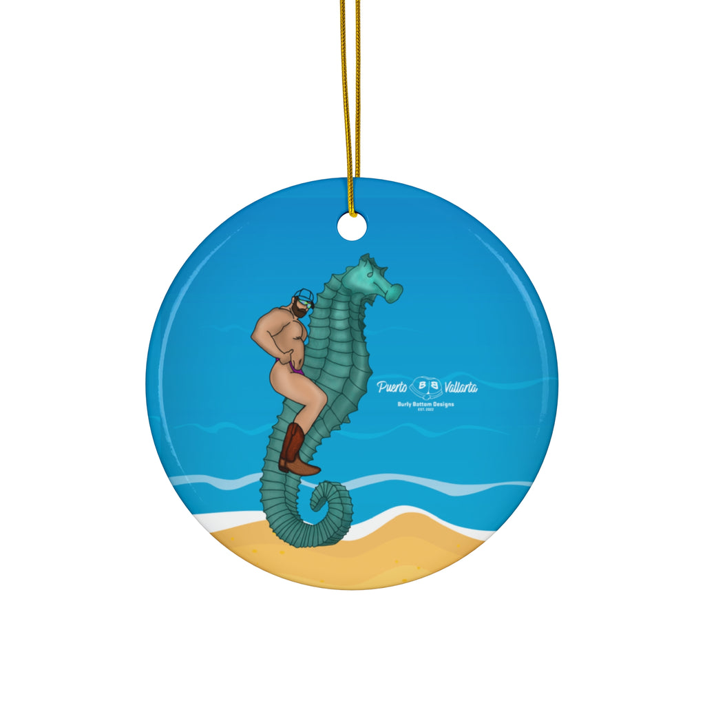 Ceramic Ornament - El Hombre Sobre El Caballito De Mar