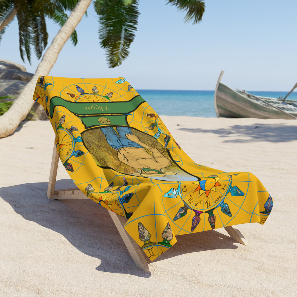 Beach Towel - Zodiac Butt Plug: Virgo