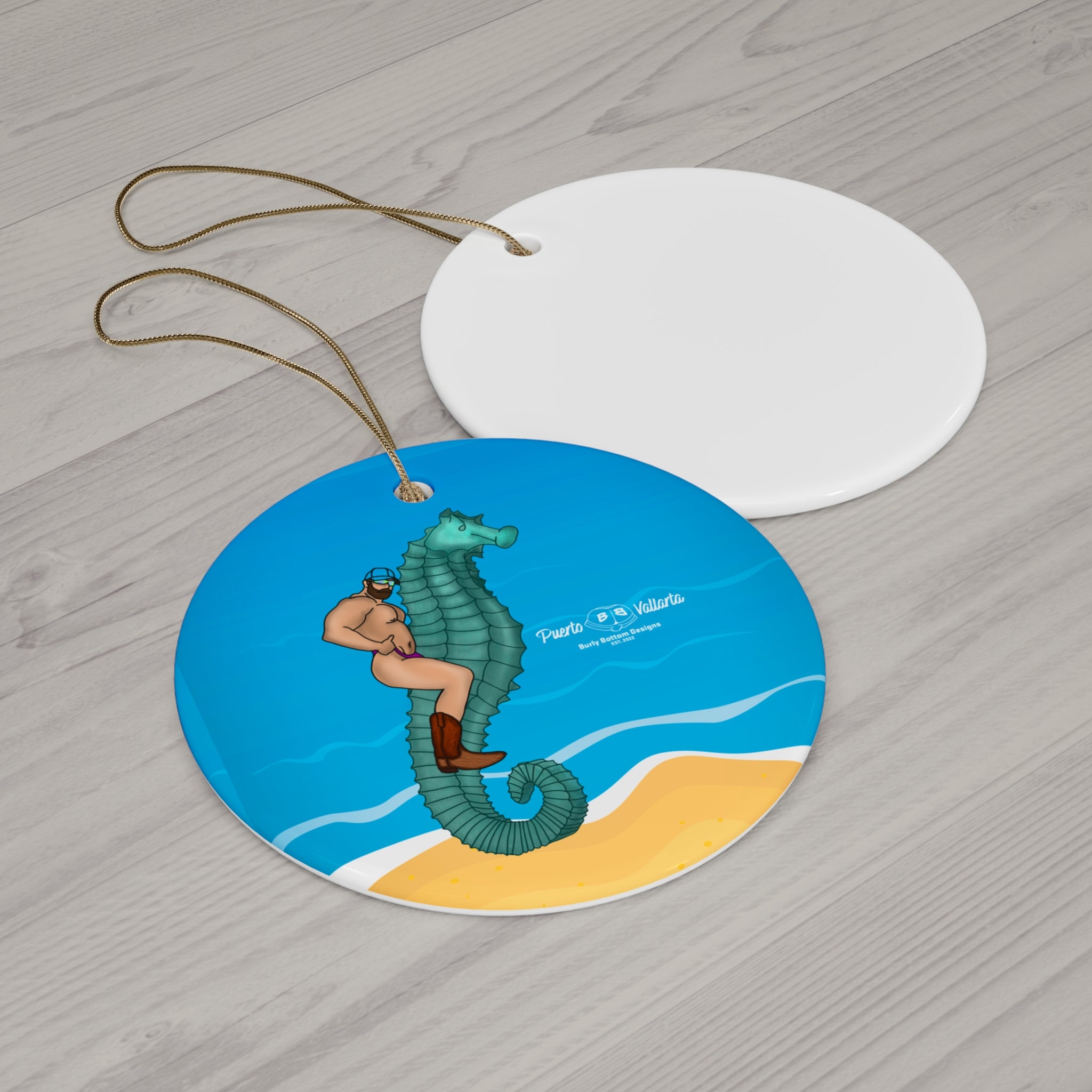 Ceramic Ornament - El Hombre Sobre El Caballito De Mar