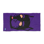 Beach Towel - Pup Mask (Purple)