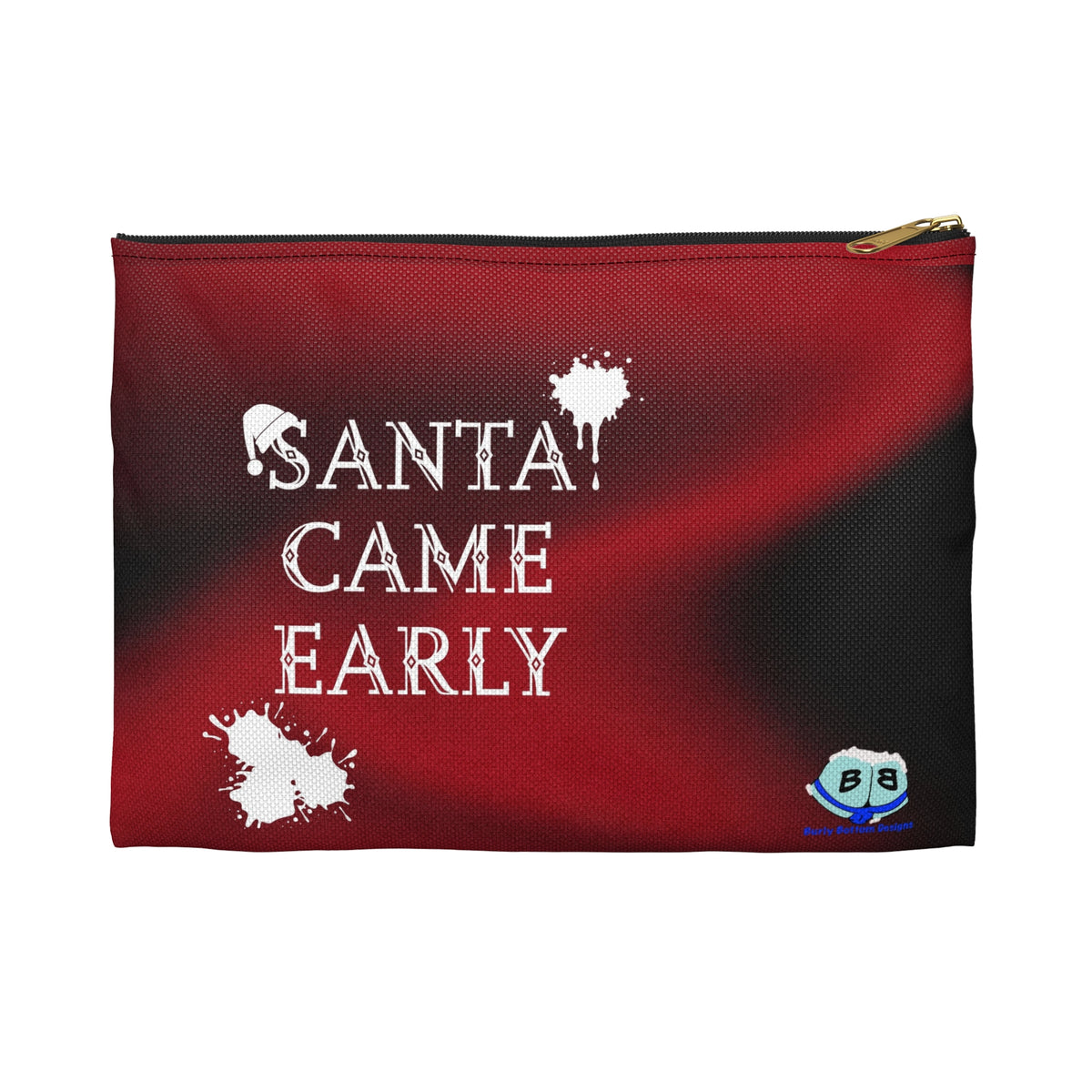 Zipper Gear Pouch - Santa Came Early