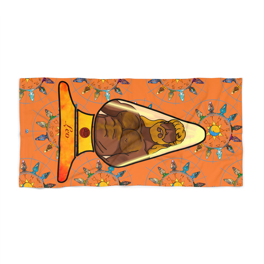 Beach Towel - Zodiac Butt Plug: Leo