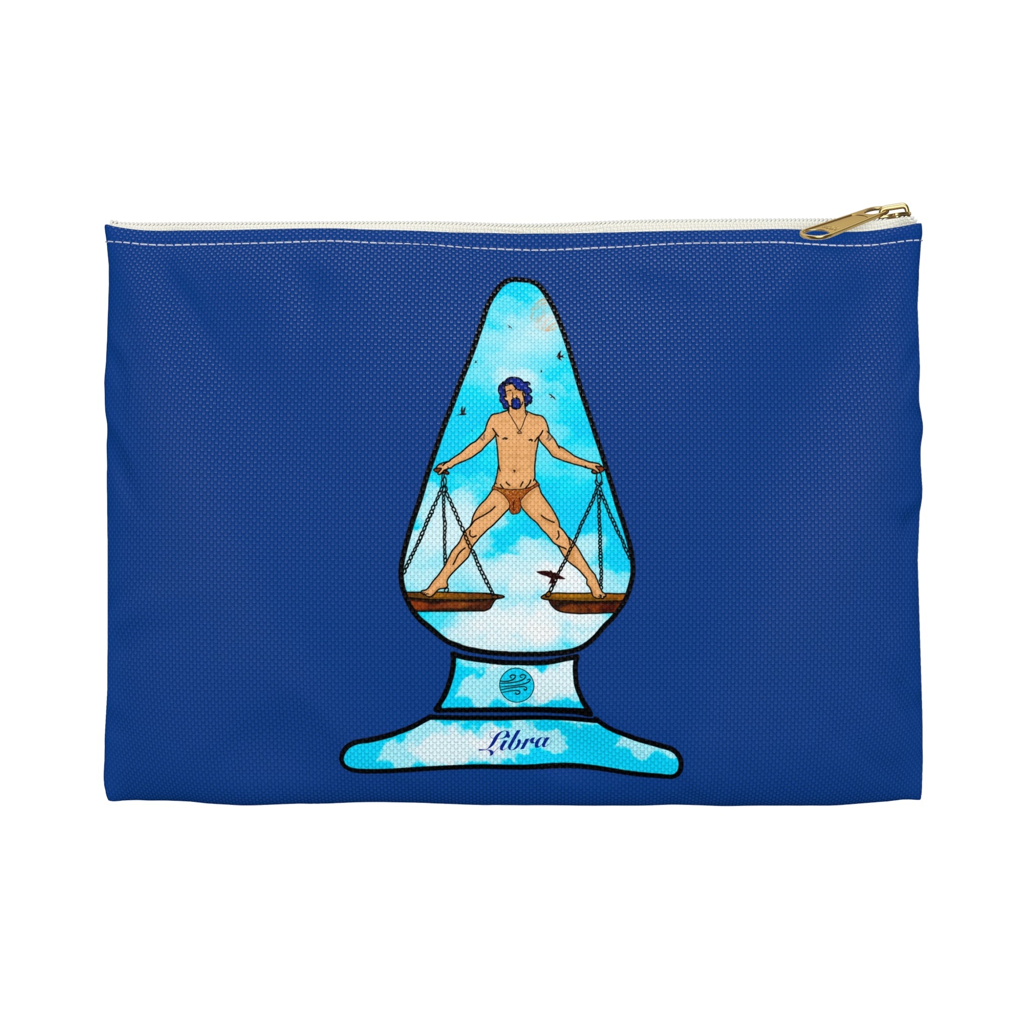 Zipper Gear Pouch - Zodiac Butt Plug: Libra