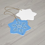 Ceramic Ornament - Snowflake