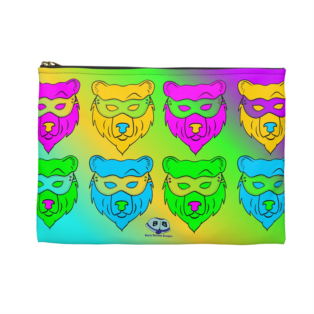 Zipper Gear Pouch - Pop Art Masked Bears