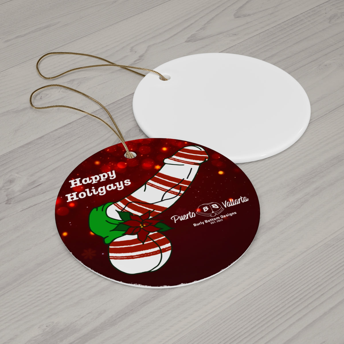 Ceramic Ornament - Peppermint Dick