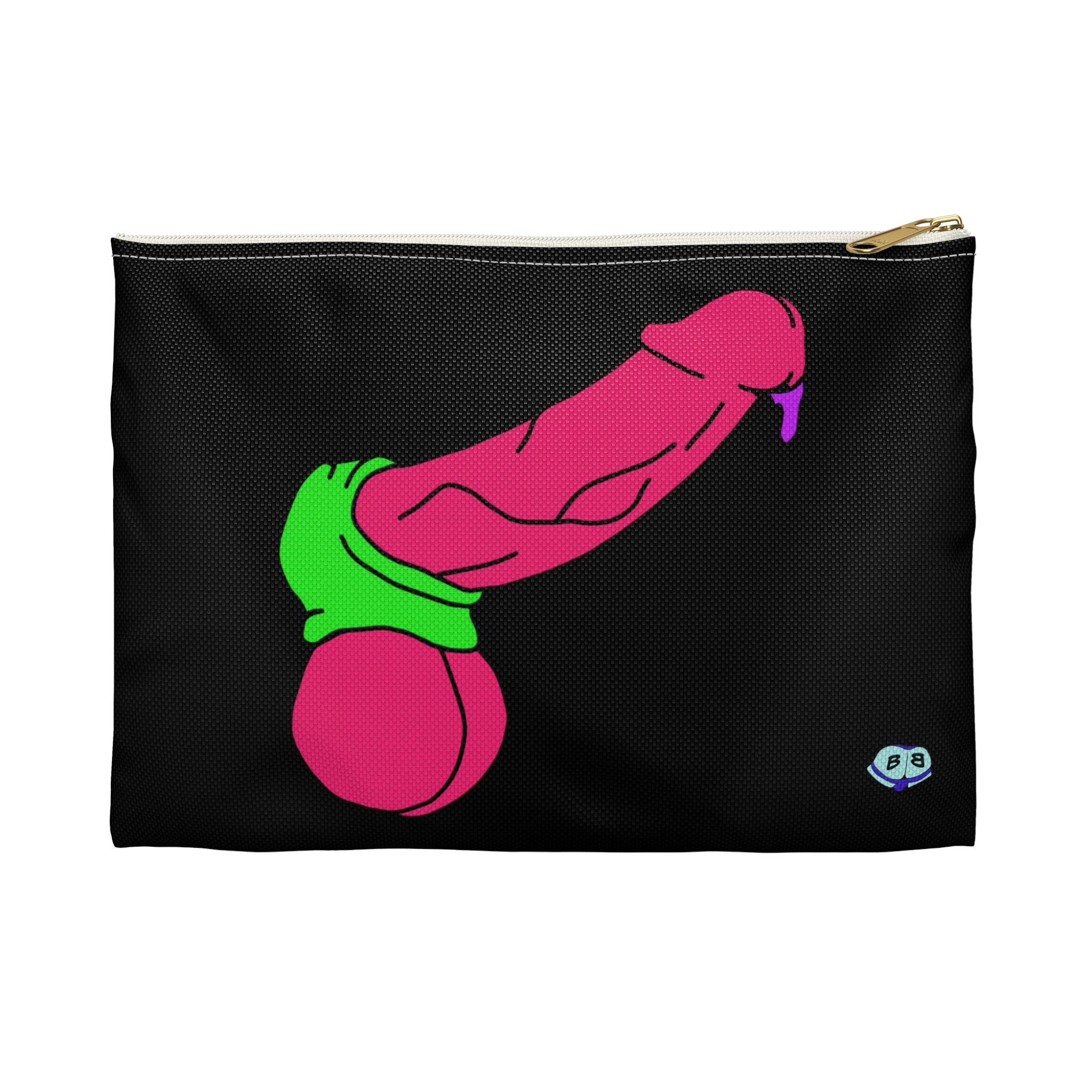 Zipper Gear Pouch - Pop Art Cock and Ball Stretcher