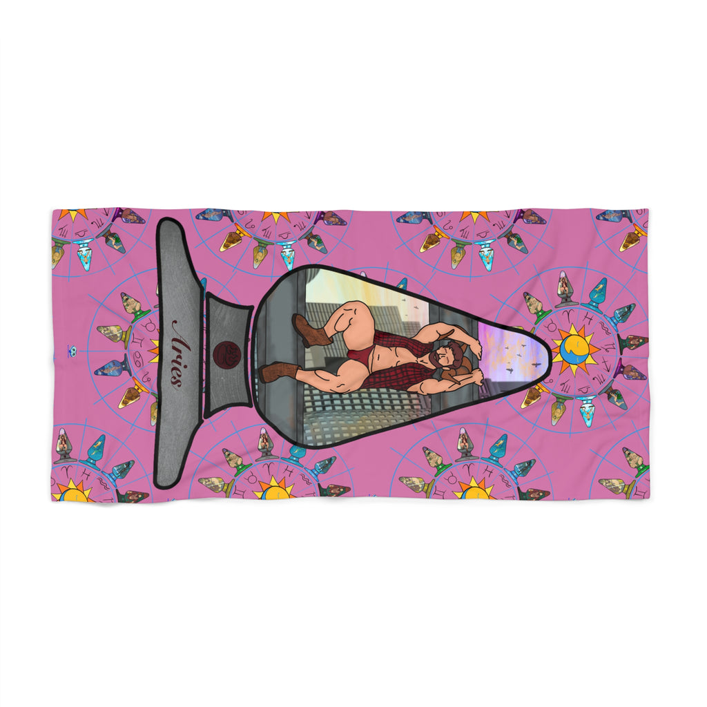 Beach Towel - Zodiac Butt Plug: Aries