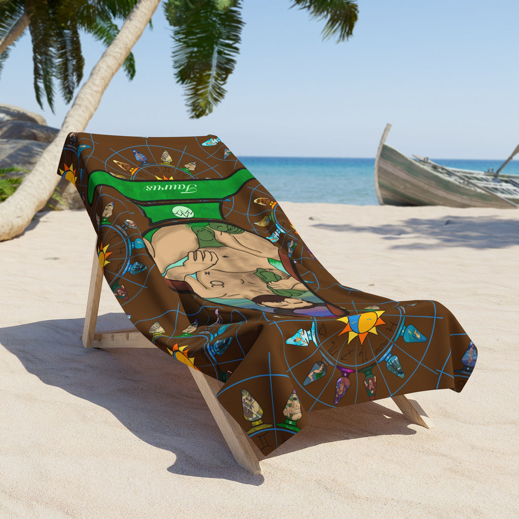 Beach Towel - Zodiac Butt Plug: Taurus
