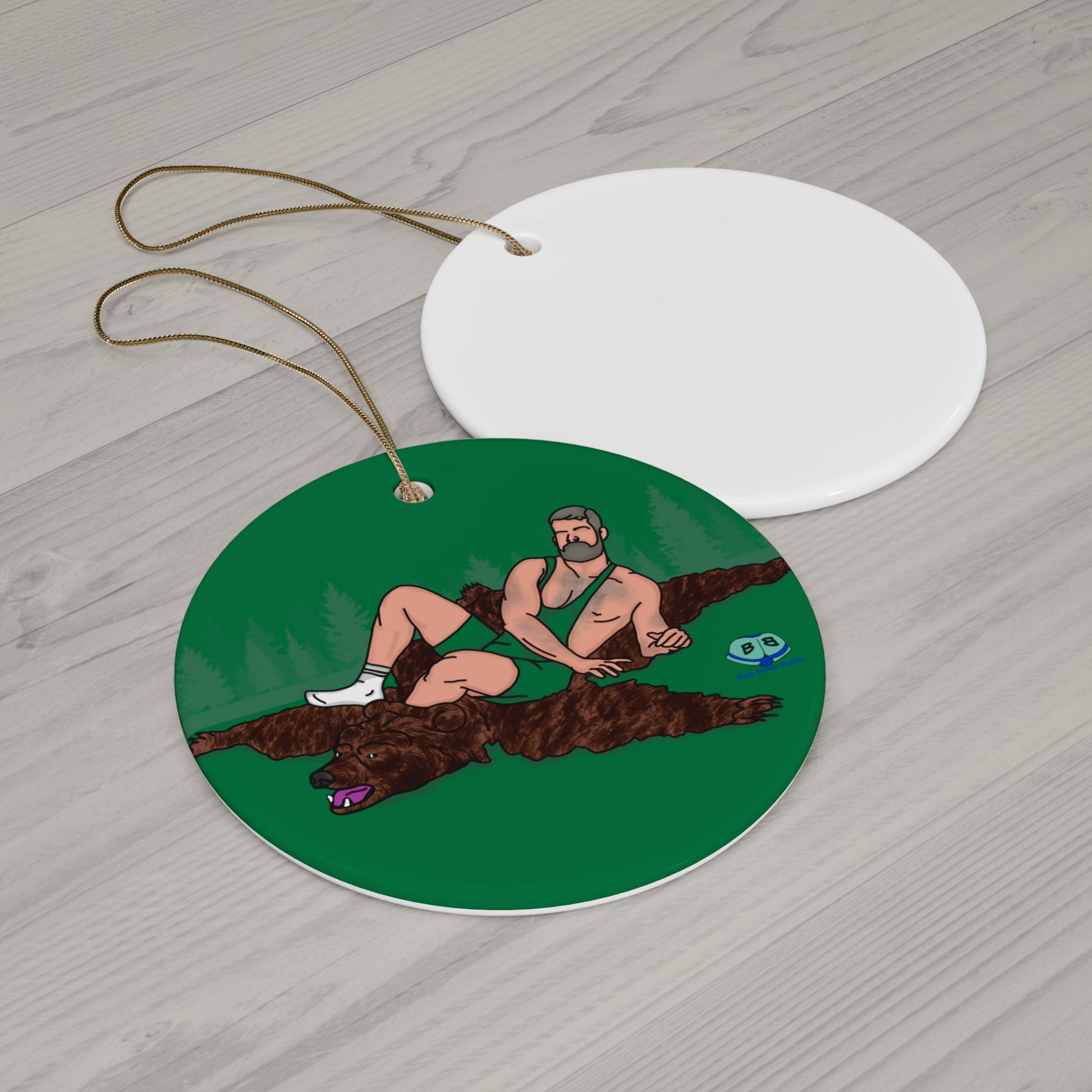 Ceramic Ornament - Bear Skin