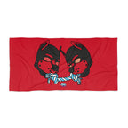 Beach Towel - Tug of War (Red)
