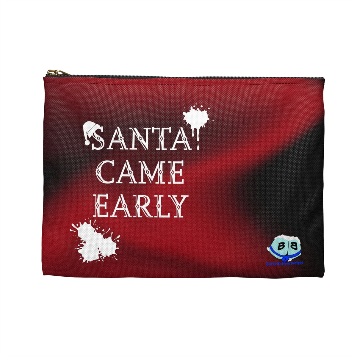 Zipper Gear Pouch - Santa Came Early