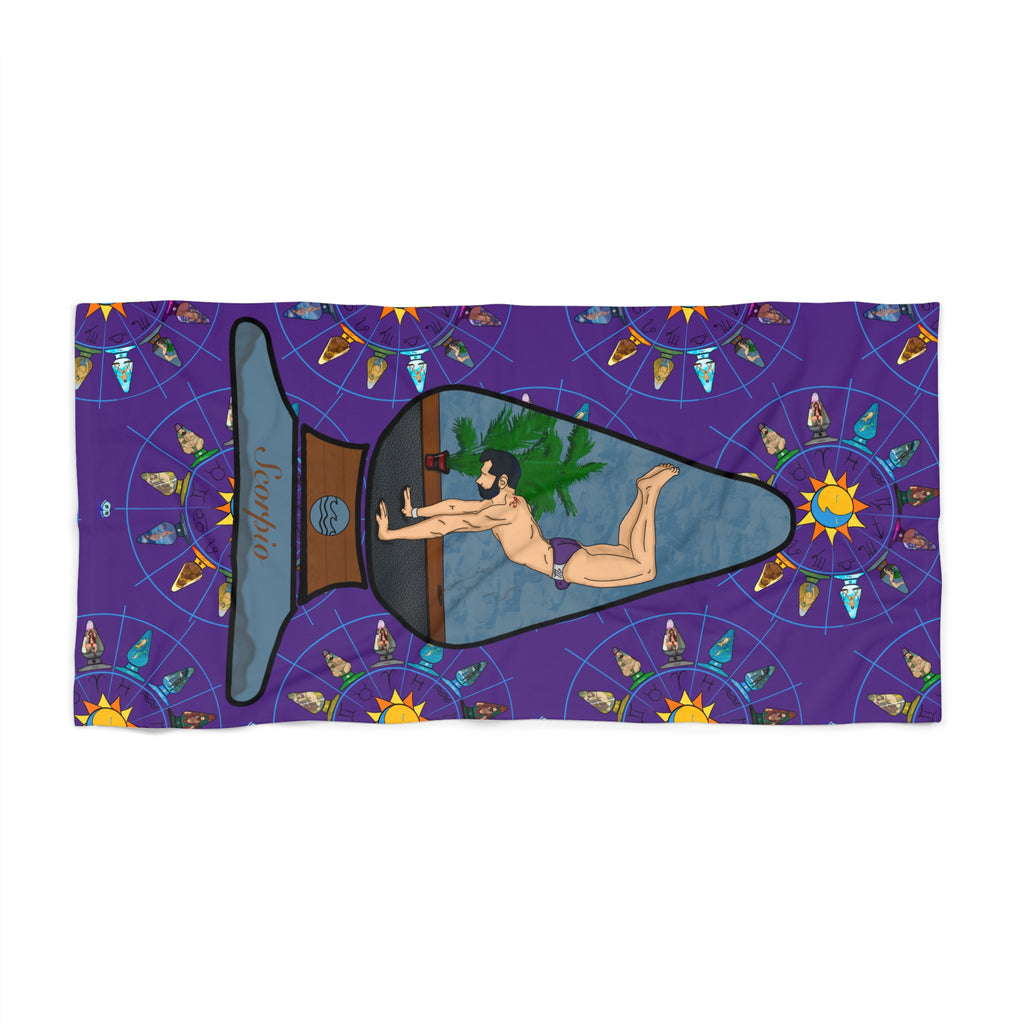 Beach Towel - Zodiac Butt Plug: Scorpio