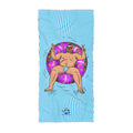 Beach Towel - Peace, Love, and Doughnuts