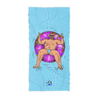 Beach Towel - Peace, Love, and Doughnuts