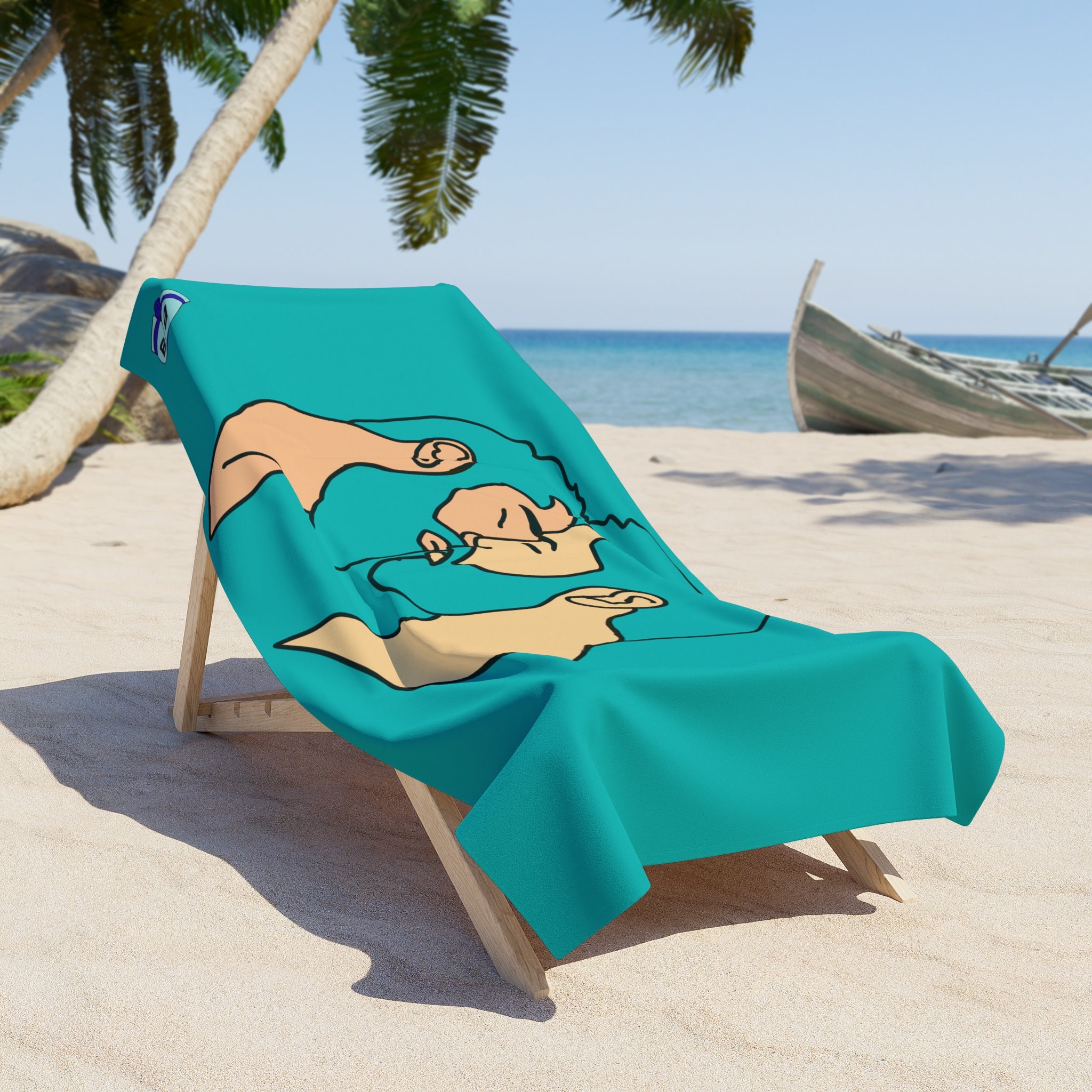 Beach Towel - Bearded Kiss