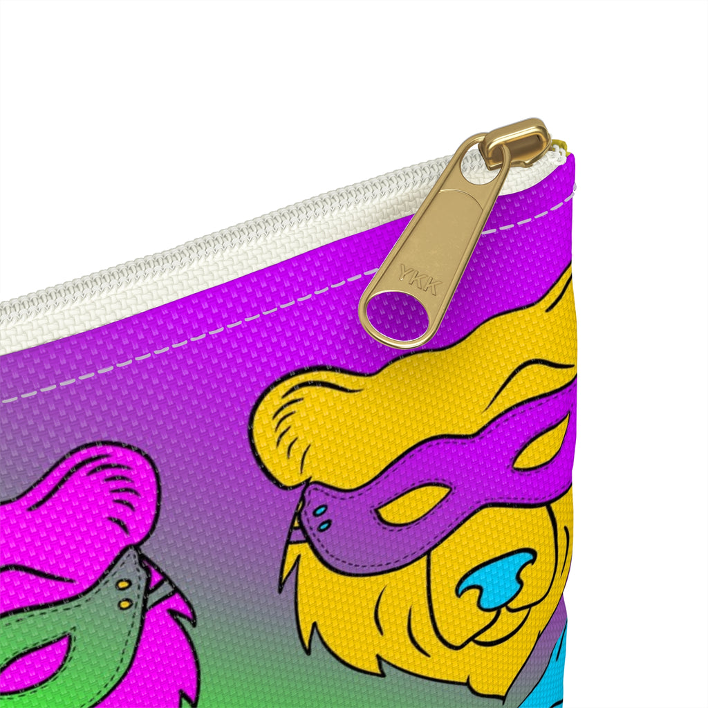 Zipper Gear Pouch - Pop Art Masked Bears