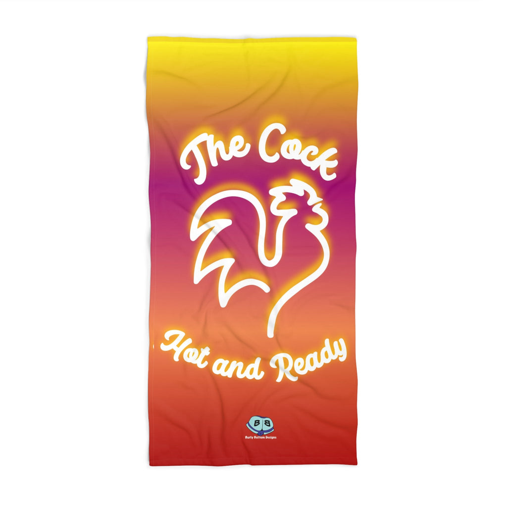 Beach Towel - The Cock Hot and Ready