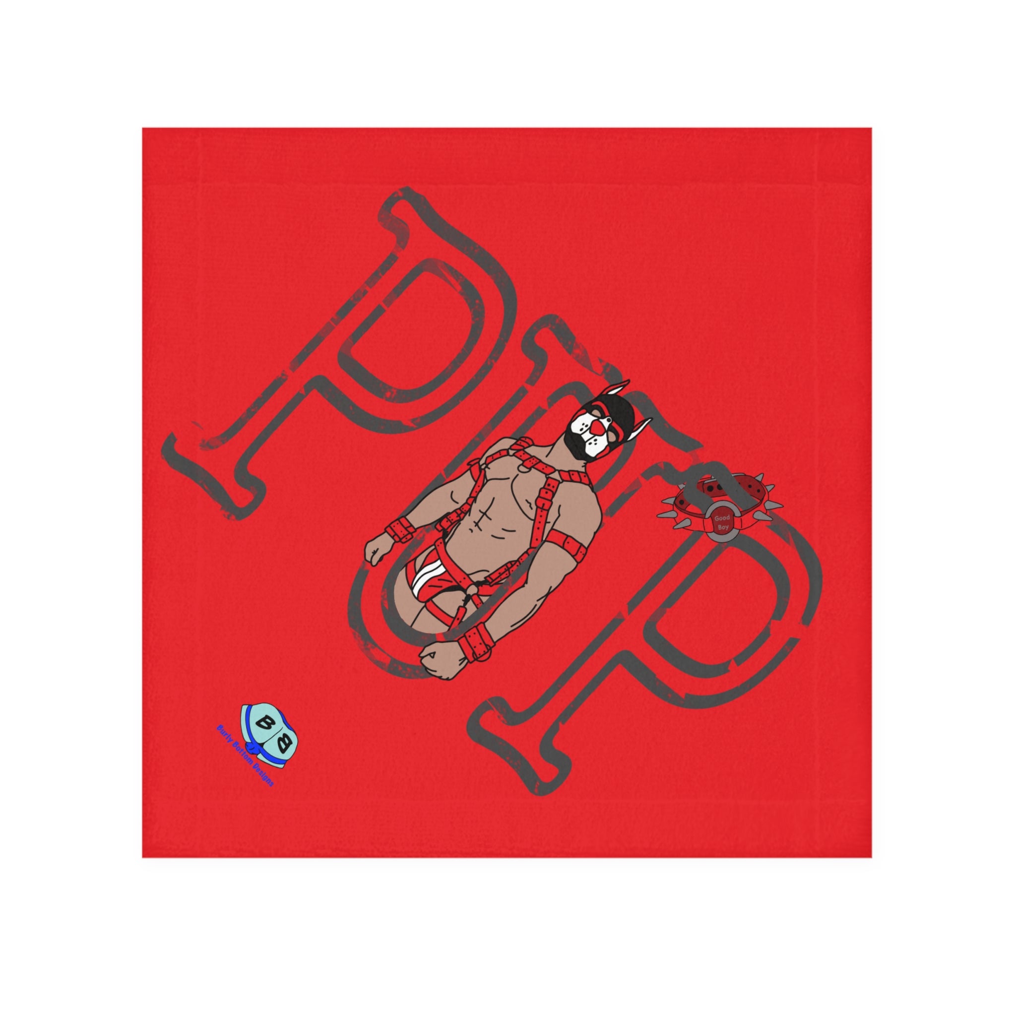 Cum Rag - Pup Sign (Red)