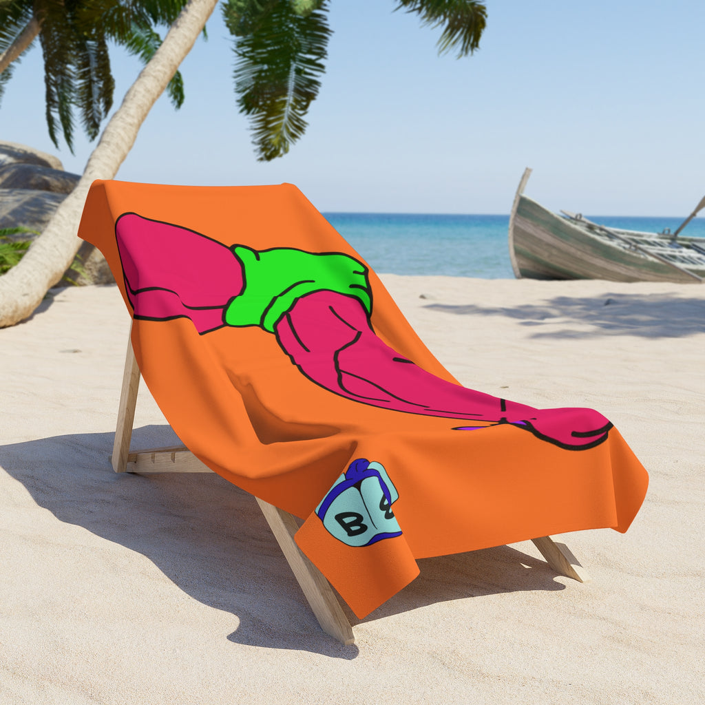 Beach Towel - Pop Art Cock and Ball Stretcher