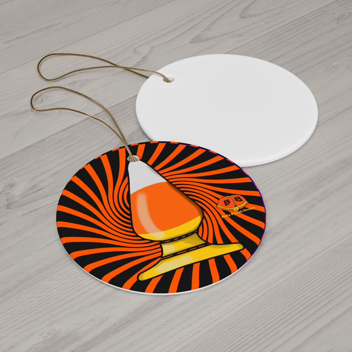Ceramic Ornament - Candy Corn Butt Plug