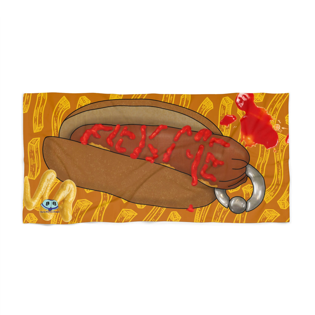 Beach Towel - Real Bad Hotdog