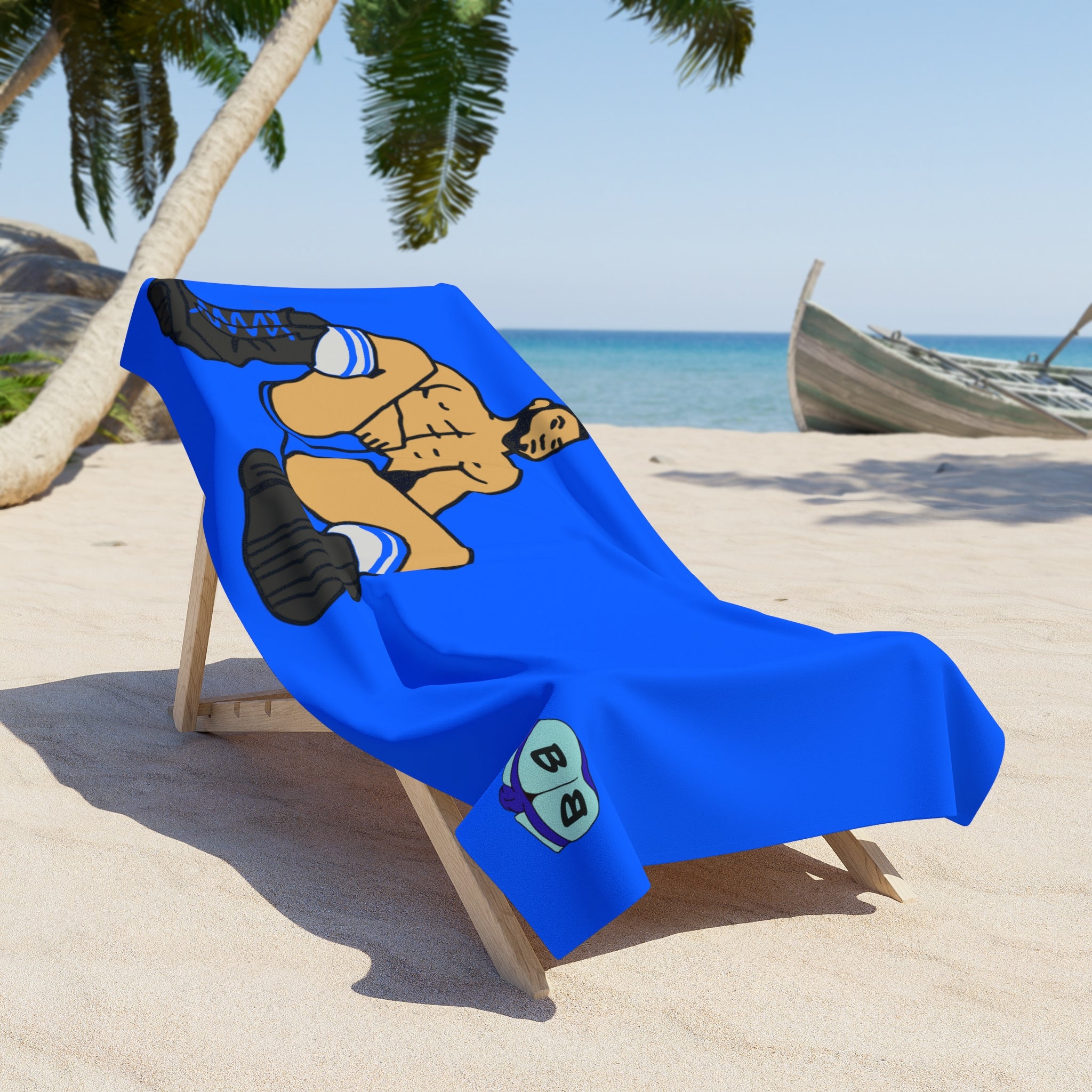 Beach Towel - Waiting in Boots