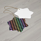 Ceramic Ornament - Little Rainbow Butts