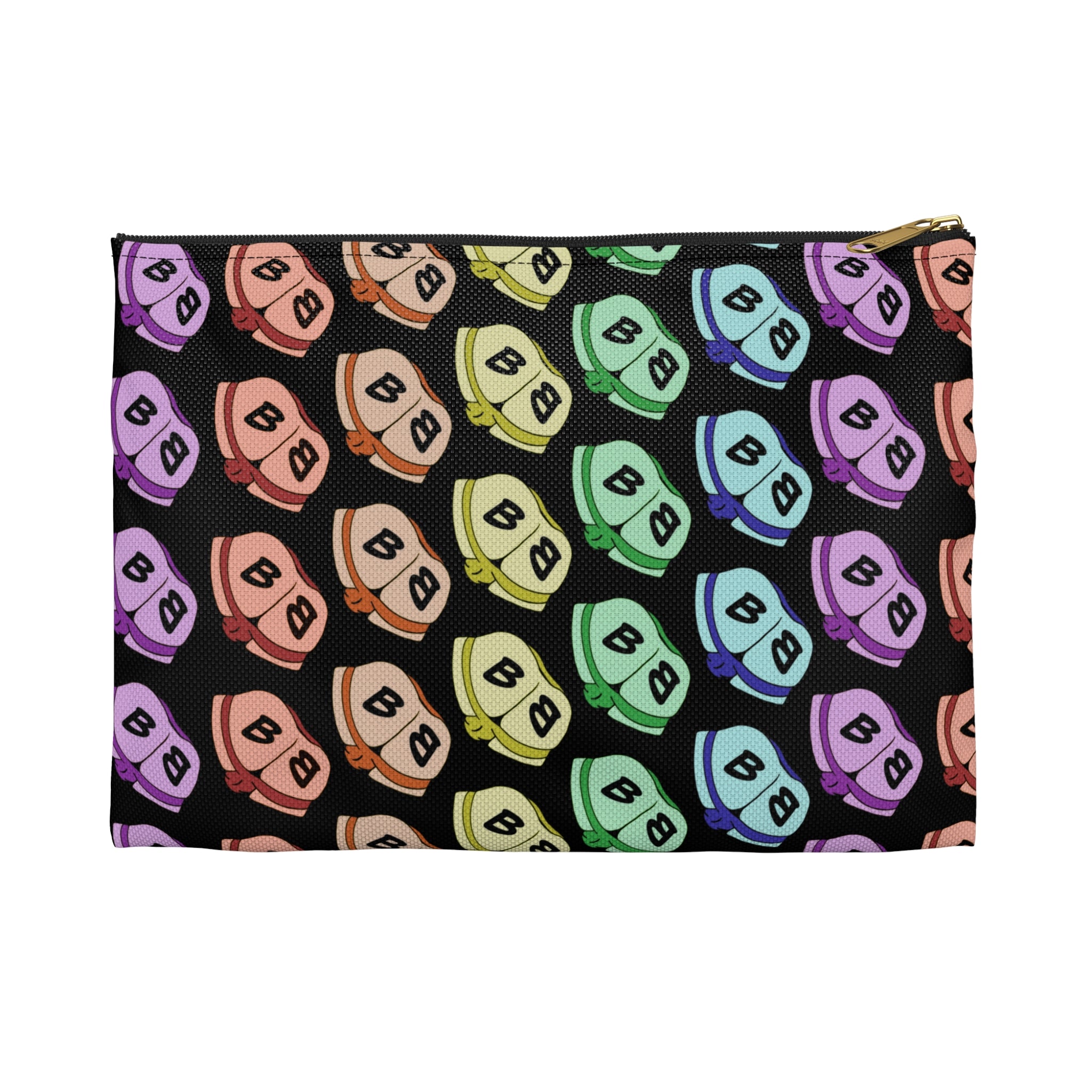 Zipper Gear Pouch - Little Rainbow Butts