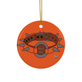 Ceramic Ornament - Spiked Collar (Orange)