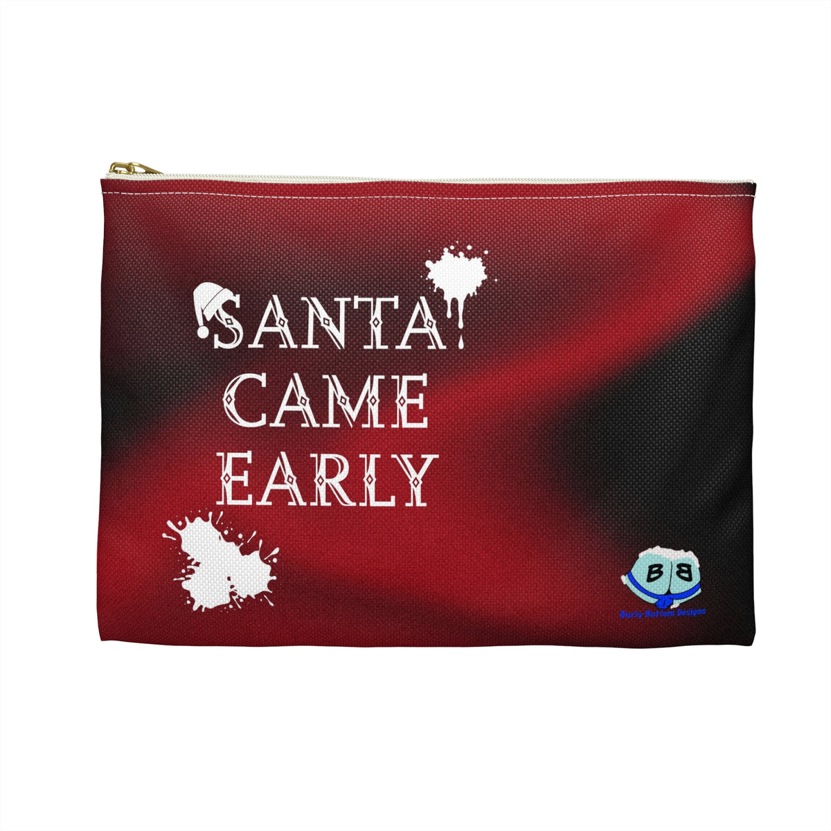 Zipper Gear Pouch - Santa Came Early